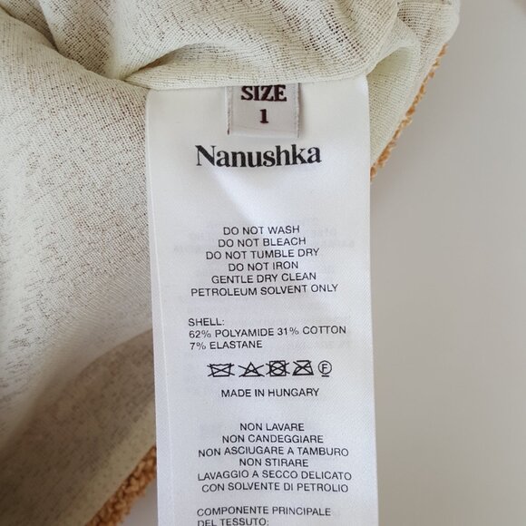 Nanushka ! Micca mini raffia skirt (size/1, 12/ inch) - Picture 4 of 9